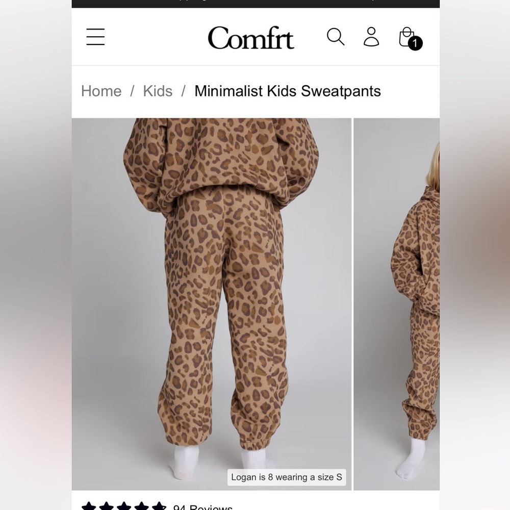 Kids comfort sweatpants nwt xl